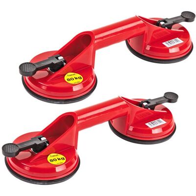 Dema Ventouses lot de 2 - charge 80 kg - Manutention/ Débosselage/ Chantier - Publicité Dema Ventouses lot de 2 - charge 80 kg - Manutention/ Débosselage/ Chantier - Publicité
