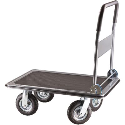 Dema Chariot de manutention - 4 Pneus gonflables Ø 22 cm - Publicité Dema Chariot de manutention - 4 Pneus gonflables Ø 22 cm - Publicité