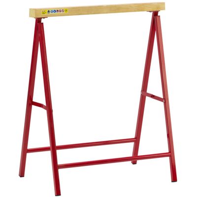 Dema Tréteau pliant bois et métal - 60 cm - Publicité Dema Tréteau pliant bois et métal - 60 cm - Publicité