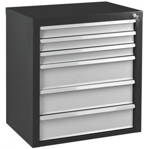 ADB Armoire servante Mammut 6 tiroirs - Gris/Anthracite