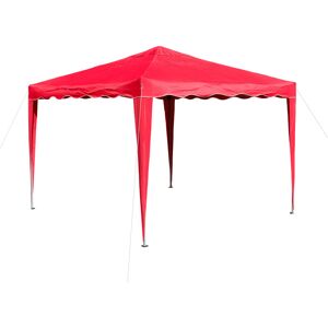 Dema Tonnelle pliante/ pavillon pliable 3x3 m Couleur rouge