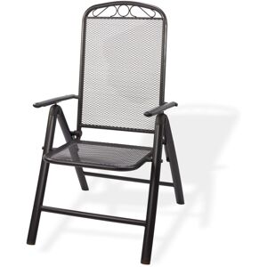 Dema Chaise de jardin en métal maillé avec dossier inclinable 