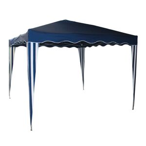 Dema Tonnelle / Pavillon pliable en aluminium bleu 300 x 300 x 250 cm