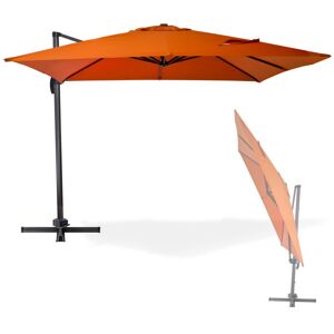 Dema Parasol déporté Verona - 3 x 3 m - Terracotta