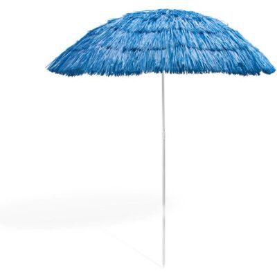 Dema Parasol de plage Hawai - de couleur Bleue - Publicité Dema Parasol de plage Hawai - de couleur Bleue - Publicité