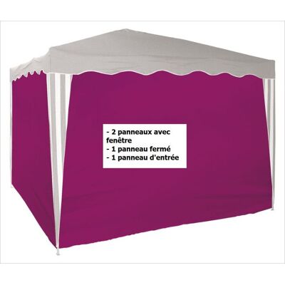 Dema Set de bâches pour tonnelle / pavillon Couleur bordeaux D14218 - Publicité Dema Set de bâches pour tonnelle / pavillon Couleur bordeaux D14218 - Publicité