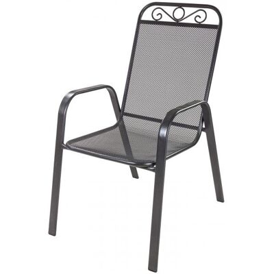 Dema Chaise empilable en métal maillé "Hollywood" - Publicité Dema Chaise empilable en métal maillé "Hollywood" - Publicité