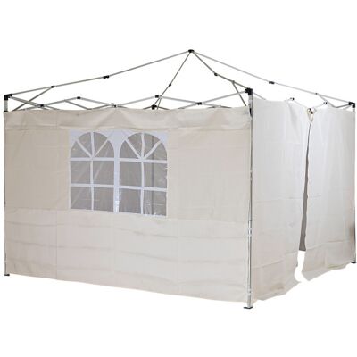 Dema Set de bâches d'habillage pour tonnelle D41046 - couleur beige - Publicité Dema Set de bâches d'habillage pour tonnelle D41046 - couleur beige - Publicité