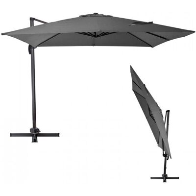 Dema Parasol déporté Verona - 3 x 3 m - Anthracite - Publicité Dema Parasol déporté Verona - 3 x 3 m - Anthracite - Publicité