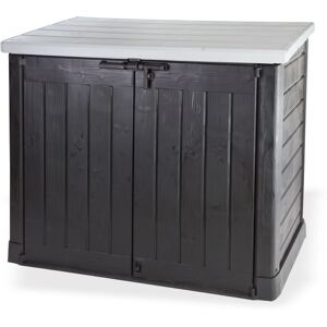 Dema Abri Rangement de jardin - Coffre - Cache poubelle XL  2 x 240 litres