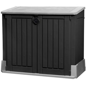 Dema Abri rangement de jardin / coffre / cache poubelle woodland 845 l