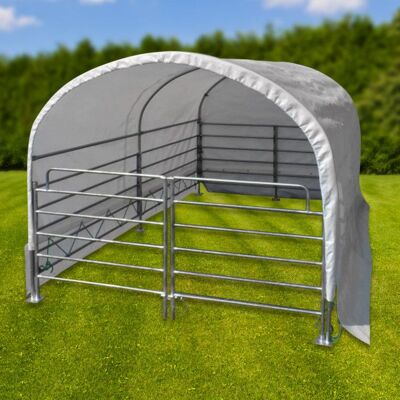 Dema Abri de prairie mobile 2 x 3 m - chevaux / bovins - Publicité Dema Abri de prairie mobile 2 x 3 m - chevaux / bovins - Publicité