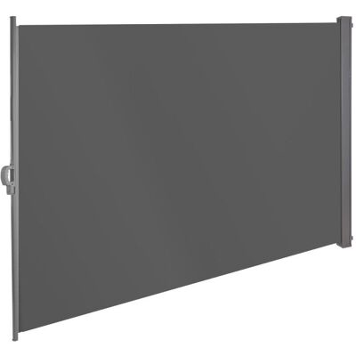 Dema - Brise-vue rétractable - 180 x 300 cm - Anthracite - Privacy screen - Publicité Dema - Brise-vue rétractable - 180 x 300 cm - Anthracite - Privacy screen - Publicité