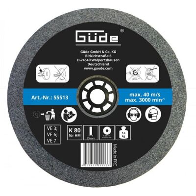Güde G55272 Roue abrasive 200x25mm - Grain 80 - Publicité Güde G55272 Roue abrasive 200x25mm - Grain 80 - Publicité