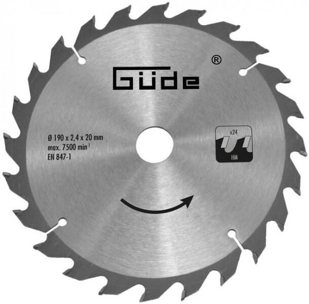 Guede Lame de scie circulaire 24 dents pour G58124 - Carbure Ø 190 mm
