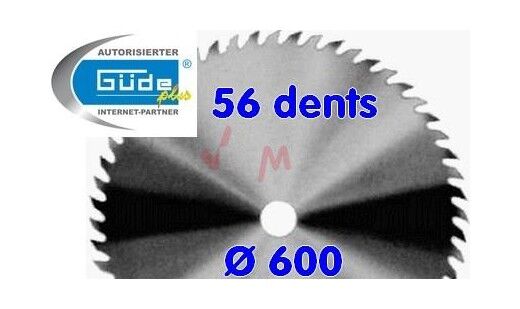 Guede Lame de scie à bûches G01815-G01845 - Chrome vanadium Ø 600 mm