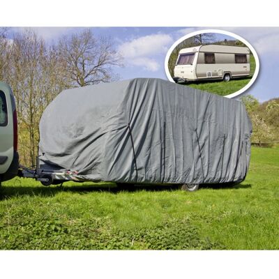 Dema - 610x225x220 cm - Housse pour caravane - Publicité Dema - 610x225x220 cm - Housse pour caravane - Publicité