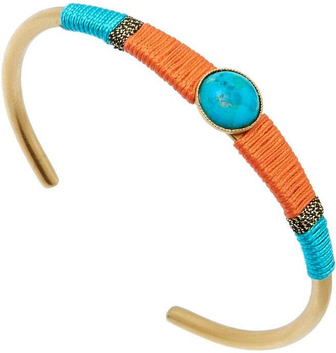 Jollia Bracelet jonc Dolly pierre turquoise - Les Folies d'Agnès Jollia Bracelet jonc Dolly pierre turquoise - Les Folies d'Agnès