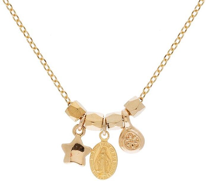 Jollia Collier pendentif madone et petite étoile (plaqué or) - By Garance Jollia Collier pendentif madone et petite étoile (plaqué or) - By Garance