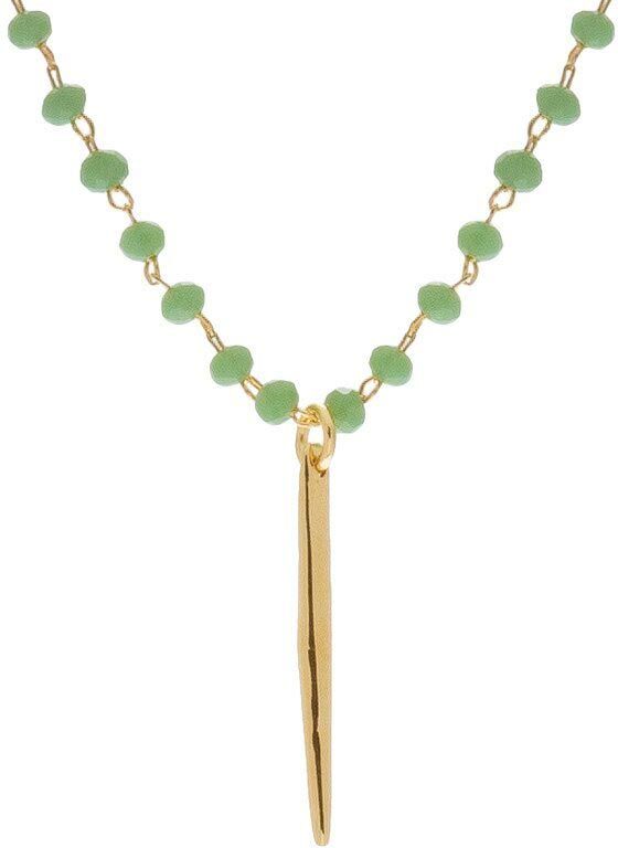 Jollia Collier Iris pic vert (plaqué or) - Les Folies d'Agnès Jollia Collier Iris pic vert (plaqué or) - Les Folies d'Agnès