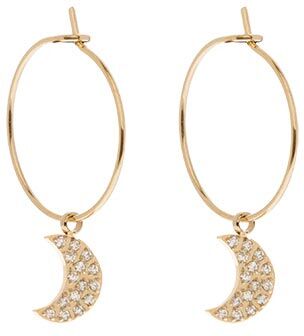 Jollia Boucles mini créoles lune zircon (doré) - Zag Bijoux Jollia Boucles mini créoles lune zircon (doré) - Zag Bijoux