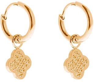 Jollia Boucles mini créoles trèfle zircon (doré) - Zag Bijoux Jollia Boucles mini créoles trèfle zircon (doré) - Zag Bijoux