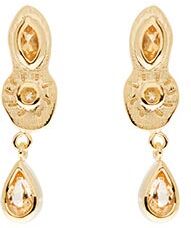 Jollia Boucles d'oreilles citrine ancien (doré) - Louise Hendricks Jollia Boucles d'oreilles citrine ancien (doré) - Louise Hendricks