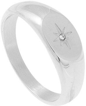 Jollia Bague chevalière fine étoile (argenté) - Zag Bijoux Jollia Bague chevalière fine étoile (argenté) - Zag Bijoux