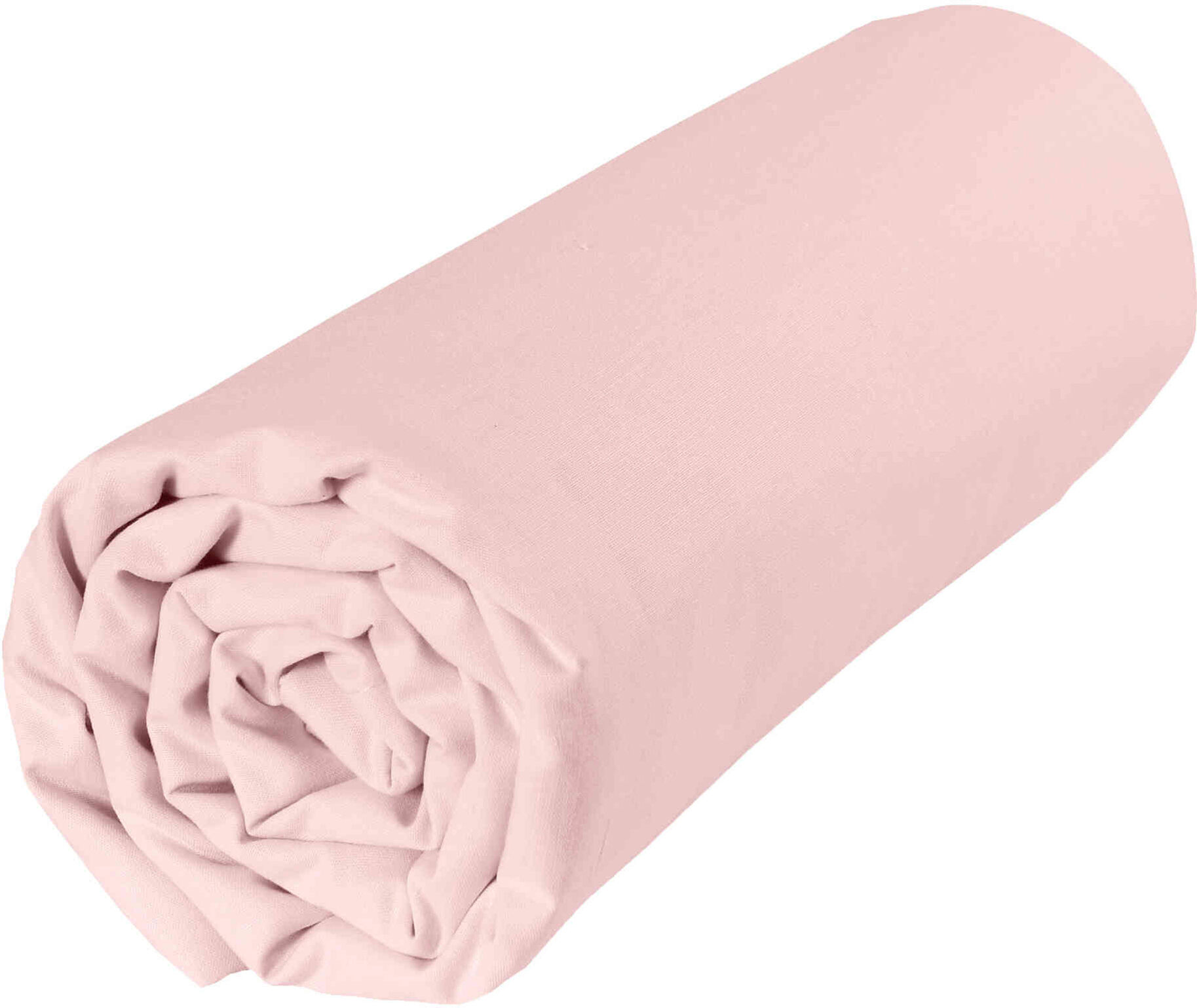 P'tit Basile Drap housse bébé 100% coton bio 60x120 rose pétale