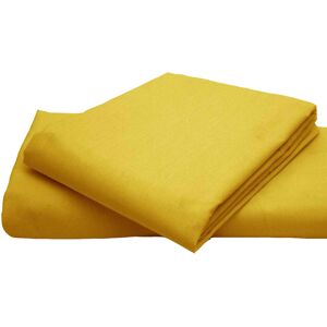 P'tit Basile Drap plat bebe coton bio 118x180 jaune or