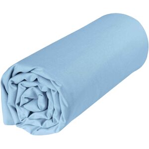 P'tit Basile Drap housse bebe bleu ciel 100% coton biologique 60x120