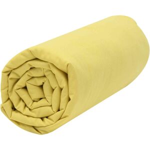 P'tit Basile Drap housse bebe 100% coton bio 60x120 jaune or