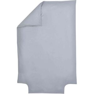 P'tit Basile Housse de couette bebe 100% coton bio 100x140 gris fonce