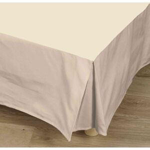 Tradilinge Cache-sommier naturel 100% coton 90x190 cm - Tradilinge