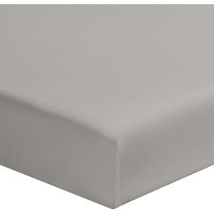 Terre de Nuit Drap housse gris mastic 100% coton bonnet 30 cm 110x190