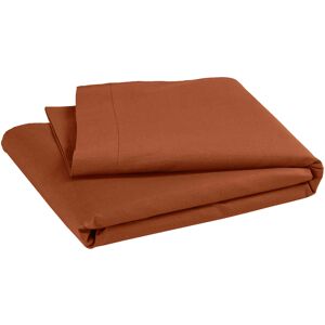 P'tit Basile Drap plat bébé coton bio 118x180 rouille