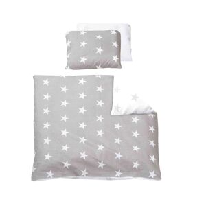 Roba Parure de lit bébé Little Stars gris/blanc - 80x80