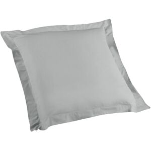 Douceur D'intérieur Taie d'oreiller Biolina en coton biologique gris 63x63