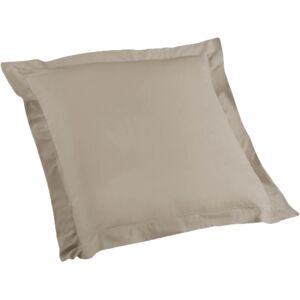 Douceur D'intérieur Taie d'oreiller Biolina en coton biologique taupe 63x63