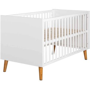 Roba Lit bébé évolutif en bois blanc MICK 70x140