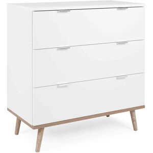 Terre de Nuit Commode 3 tiroirs blanc - CO7781-1