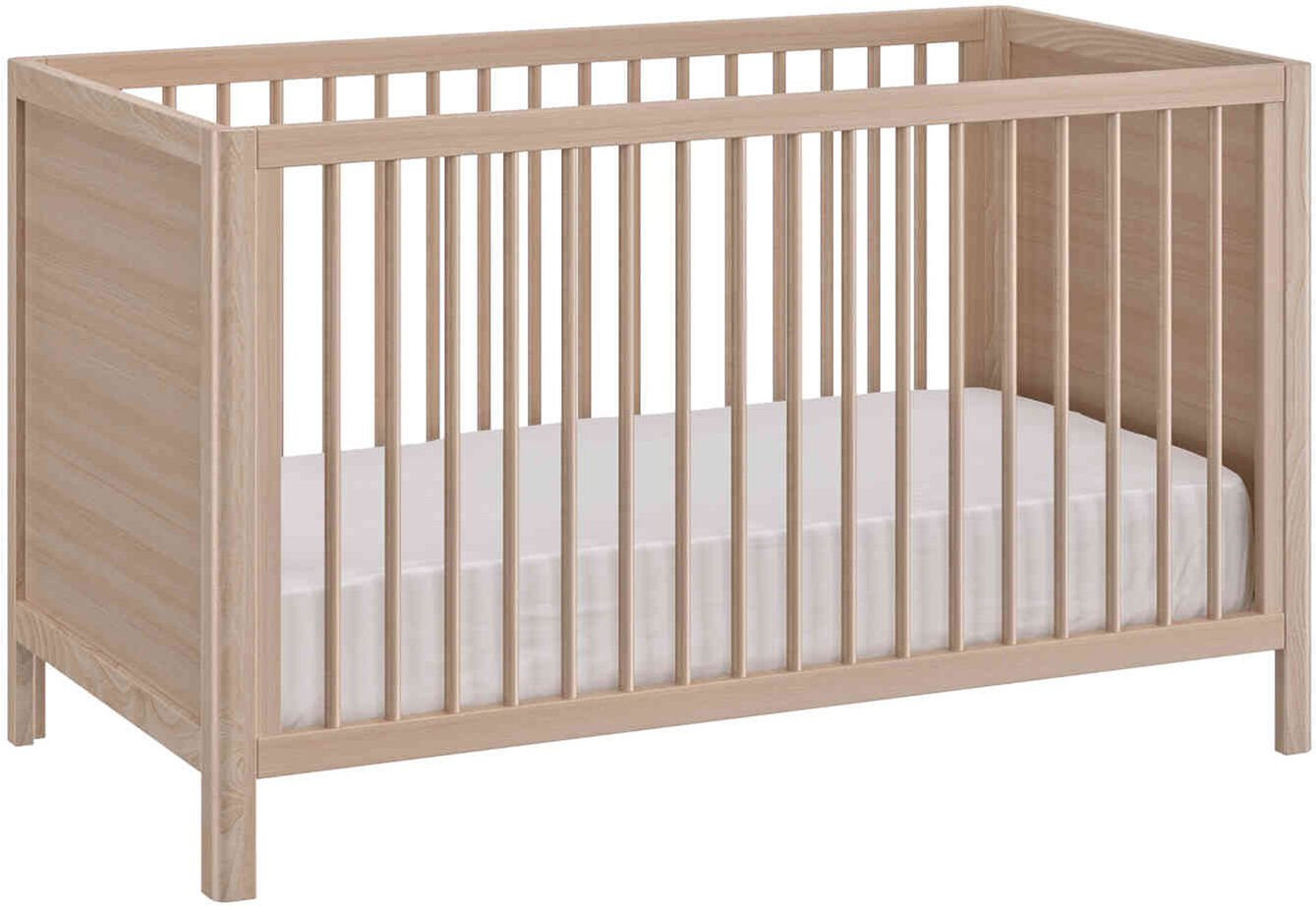 Galipette Lit bébé à barreaux en bois imitation chêne clair 70x140 - LT5050-1