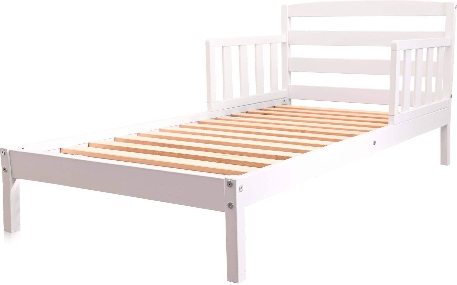 Terre de Nuit Lit enfant blanc en pin massif 60x120 - LT37001