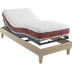 Someo Ensemble matelas relaxation 100% latex, sommier et pieds Crépuscule 600 - SOMEO 90x190