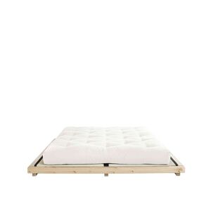 Karup Design Ensemble lit futon style japonais naturel 180x200 + tatami + matelas futon écru