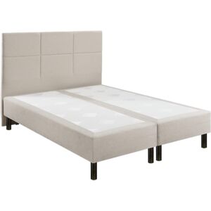 Epeda Ensemble boxspring sommier à ressorts + tête de lit + pieds chenillé lin Epeda ENCHANTEUR 180X200