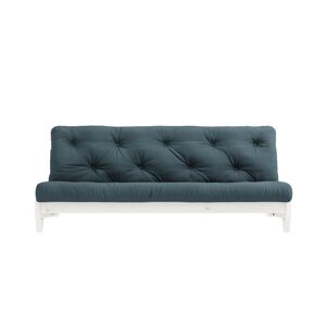 Karup Design Banquette ajustable FRESH en pin massif blanc avec matelas futon bleu 140x200 - Publicité