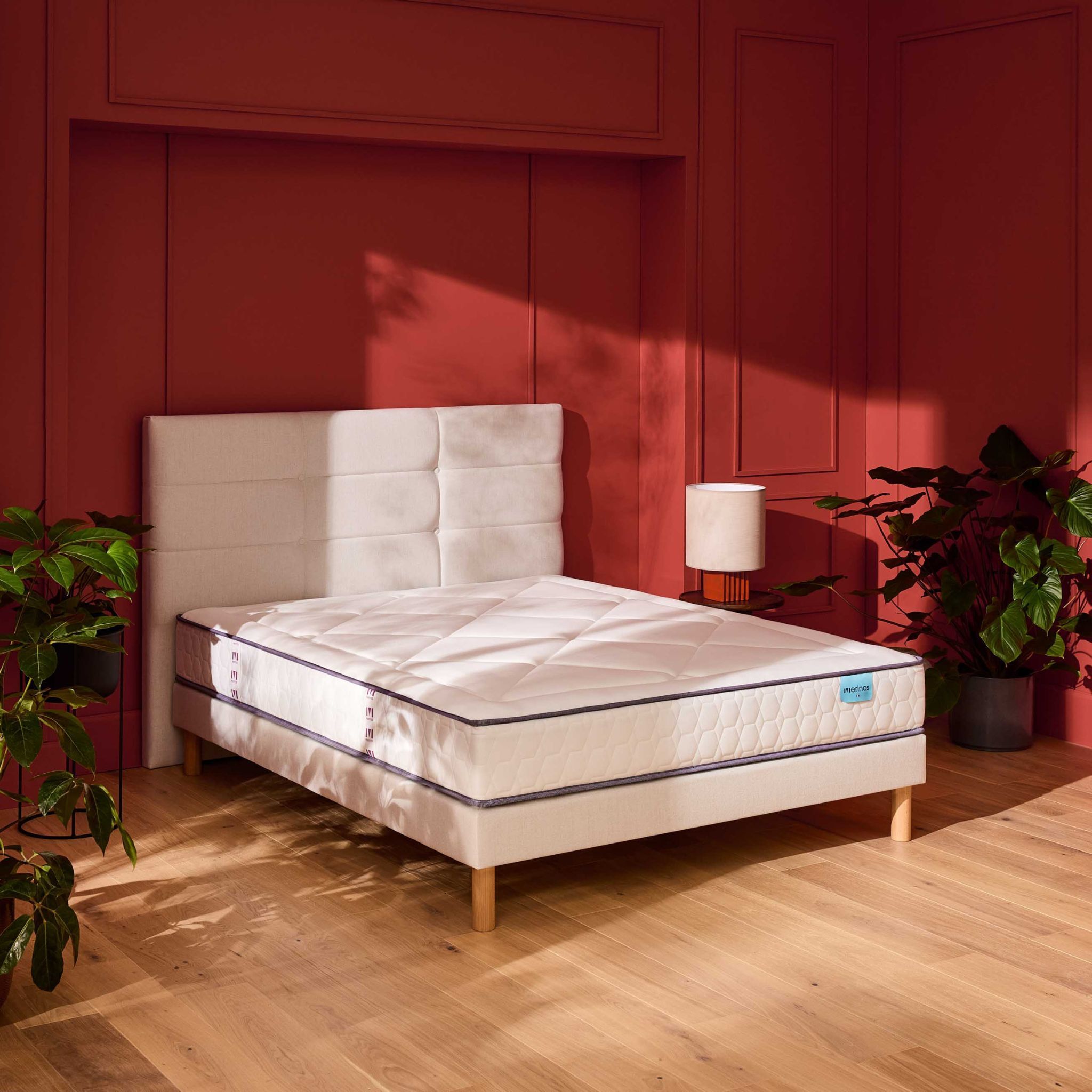 Matelas Merinos ressorts ensachés, mémoire de forme et latex Full Bed 70x190