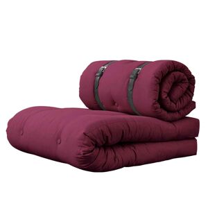 Karup Design Matelas futon et pouf 2 en 1 BUCKLE-UP bordeaux 70x200