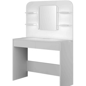 Terre de Nuit Coiffeuse enfant avec miroir en bois blanc - CF9011